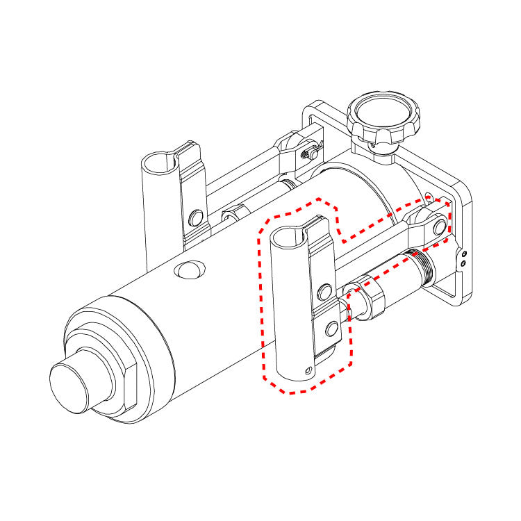 手動式薪割り機 MLS12用部品 ソウサハンドルブラケット【MS10-30005】