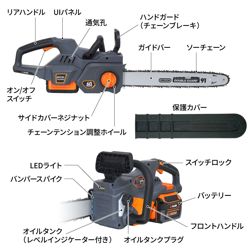 PLOW チェンソー 60VCS01