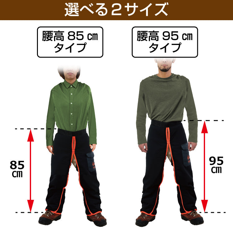 PLOW チェーンソー 防護用 チャップス 切断防止 EU安全認証 EN381-5 クラス1 適合 PH-CHAPS 【安全防具 防護ズボン チャプス】