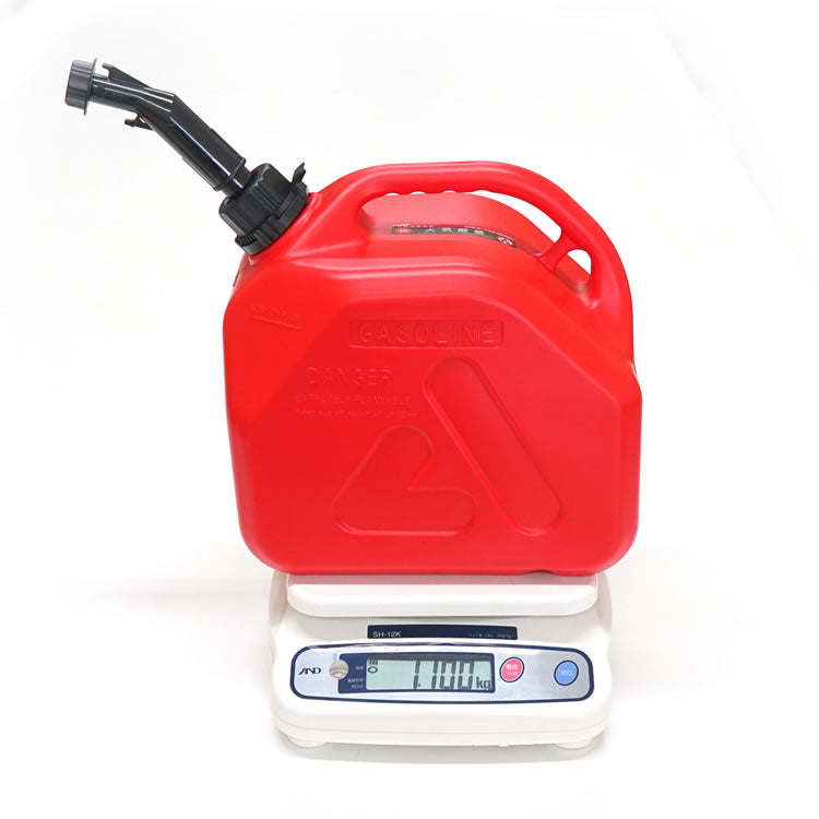 PLOW ガソリン携行缶 10L 高密度ポリエチレン製 消防適合品 UN取得 【GTP10】