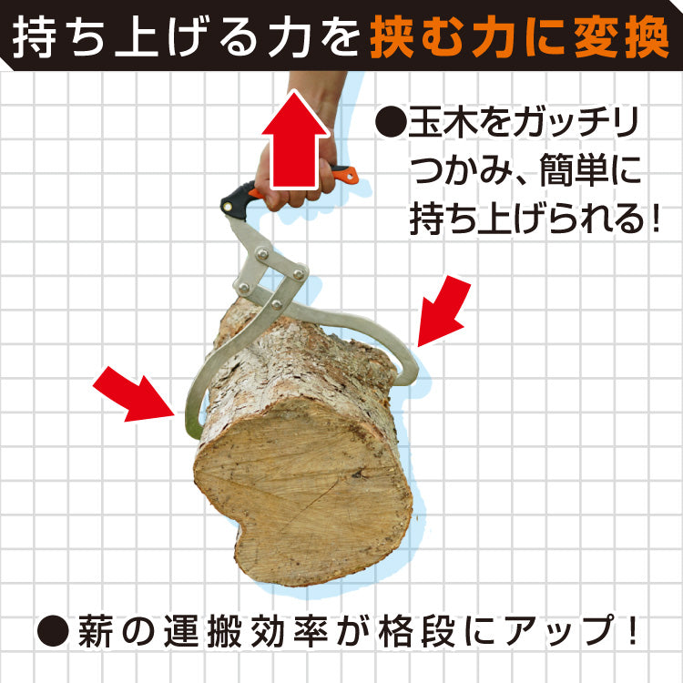 【ロット販売・送料無料】PLOW リフティングトング 最大幅270mm【LH270】《4丁パック》