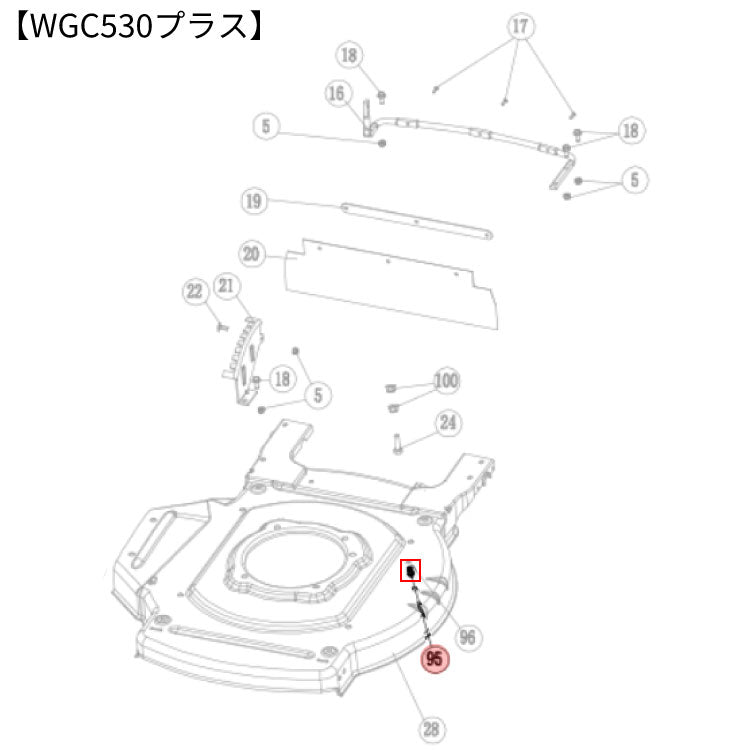 GC530 #62 WGC530 #95 WGC530プラス #95 ホースコネクター【11049F160010】