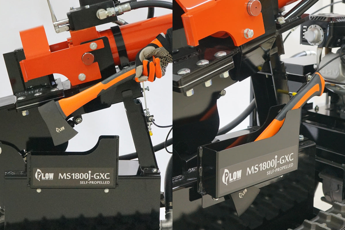 プラウ 自走式 エンジン薪割り機 MS1800J-GXC