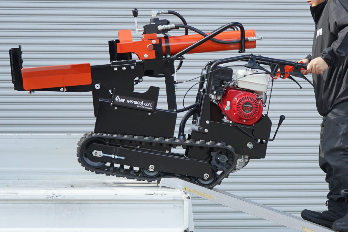 プラウ 自走式 エンジン薪割り機 MS1800J-GXC