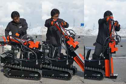 プラウ 自走式 エンジン薪割り機 MS1800J-GXC