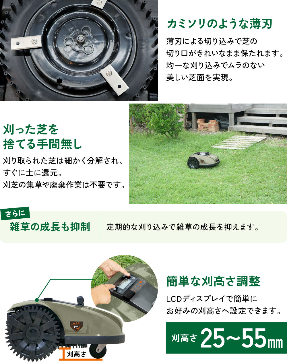 PLOW ロボット芝刈機 AGC210
