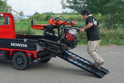 【ロット販売・送料無料】PLOW アルミブリッジ ブラック 長さ180cm 幅30cm 耐荷重500kg『一箱2本入り』 2箱セット