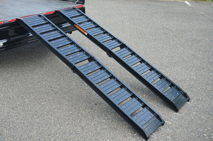 PLOW アルミブリッジ ブラック 折りたたみ式 長さ180cm 幅30cm 耐荷重400kg/2本セット
