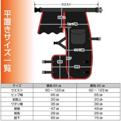 PLOW チェーンソー 防護用 チャップス 切断防止 EU安全認証 EN381-5 クラス1 適合 PH-CHAPS 【安全防具 防護ズボン チャプス】