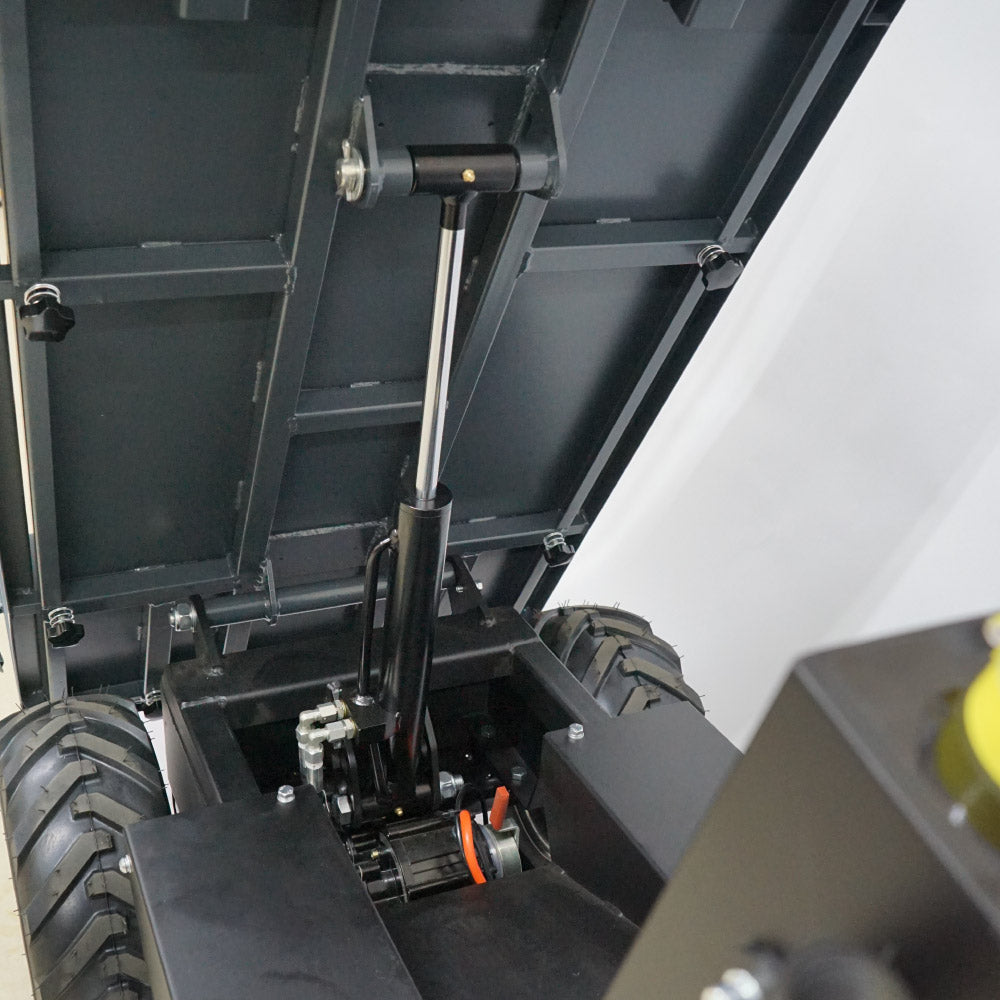 PLOW 電動運搬車 ダンプ機能付き 耐荷重最大500Kg 無断変速 バッテリー