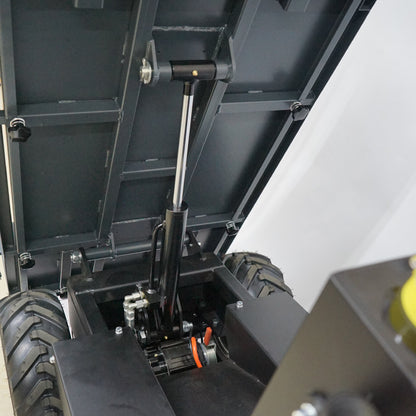 PLOW 電動運搬車 ダンプ機能付き 耐荷重最大500Kg 無断変速 バッテリー