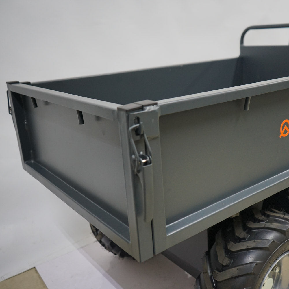 PLOW 電動運搬車 ダンプ機能付き 耐荷重最大500Kg 無断変速 バッテリー