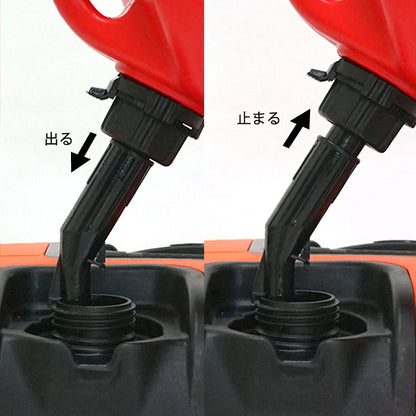 PLOW ガソリン携行缶 5L 高密度ポリエチレン製 消防適合品 UN取得 【GTP5】