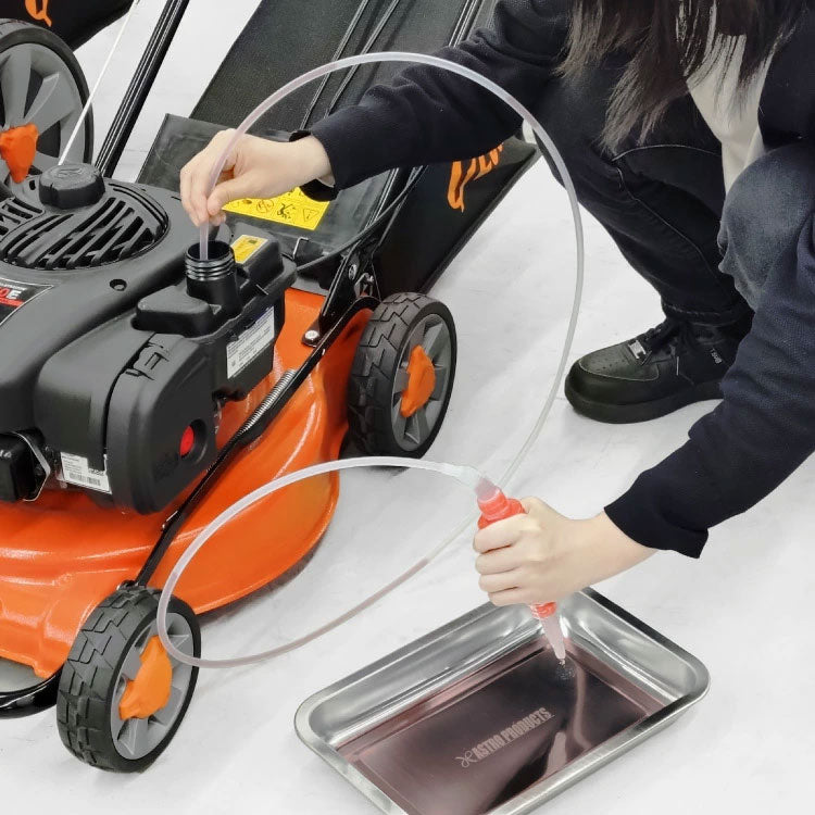 PLOW 手動ポンプ ガソリン オイル抜き 交換用 細口 ホース1.7m