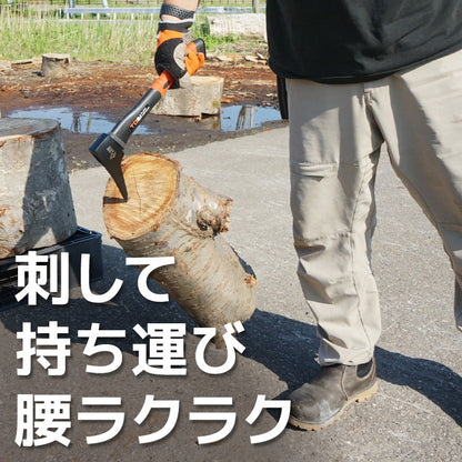 PLOW 薪割り用 片手トビ ログピック HSP600 600g 全長365mm [ 薪ストーブ 薪づくり 薪割 薪割り ]　HSP600