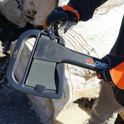 【ロット販売・送料無料】プラウ 薪割り斧 WAONO1500 SPEED AXE 洋斧 薪ストーブ 薪作りに 全長77cm／3本セット