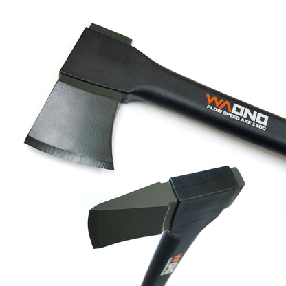 【ロット販売・送料無料】プラウ 薪割り斧 WAONO1500 SPEED AXE 洋斧 薪ストーブ 薪作りに 全長77cm／3本セット