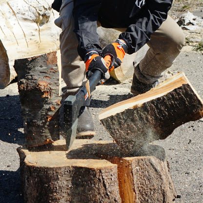 【ロット販売・送料無料】プラウ 薪割り斧 WAONO1500 SPEED AXE 洋斧 薪ストーブ 薪作りに 全長77cm／3本セット