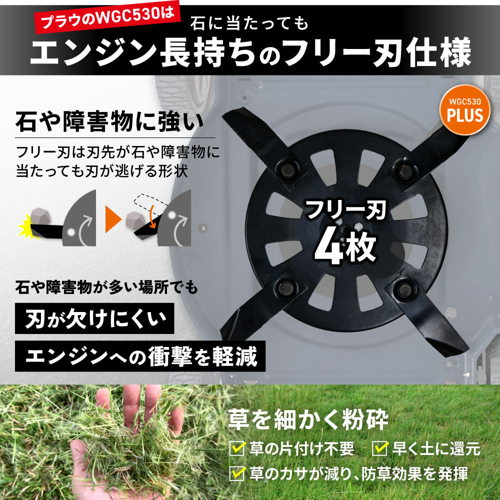 PLOW クサノザウルス 草刈り機 WGC530プラス HONDAエンジン搭載