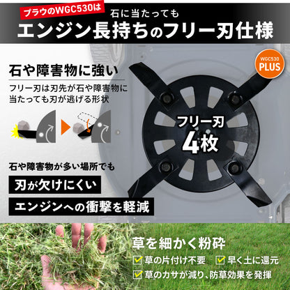 PLOW クサノザウルス 草刈り機 WGC530プラス HONDAエンジン搭載