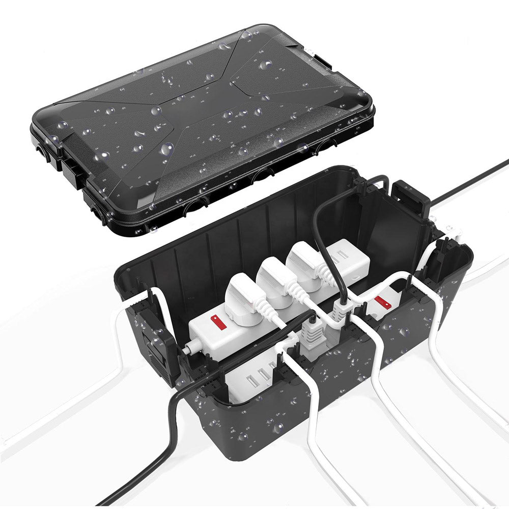 PLOW 屋外用 コンセント電源ボックス 容量約8L 防水IP54 壁掛け可能