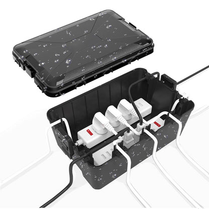 PLOW 屋外用 コンセント電源ボックス 容量約8L 防水IP54 壁掛け可能