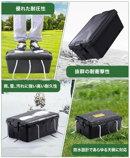 PLOW 屋外用 コンセント電源ボックス 容量約8L 防水IP54 壁掛け可能