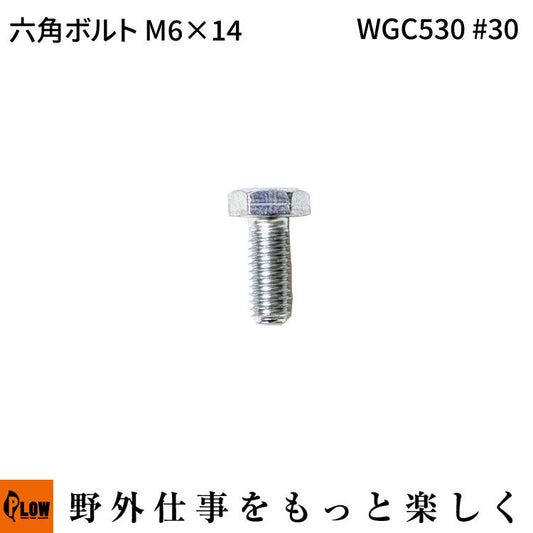 六角ボルトM6 * 14 WGC530#30